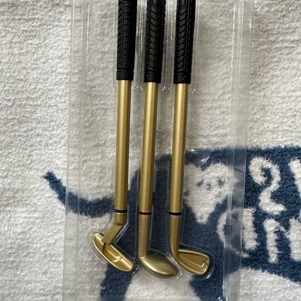 Golf pen set stationary novelty gift new 3x pens - Picture 2 of 8